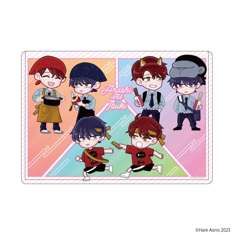 キャラクリアケース「あらしといぶき」02/集合デザインB(描き下ろしイラスト)