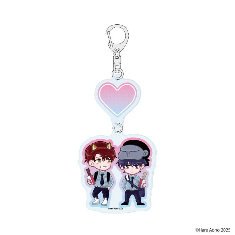 連結アクリルキーホルダー「あらしといぶき」03/嵐士＆伊吹C(描き下ろしイラスト)