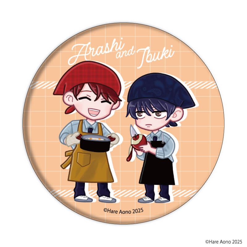 缶バッジ「あらしといぶき」01/コンプリートセット(全9種)(描き下ろしイラスト)