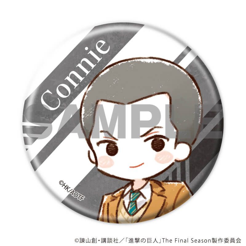 缶バッジ「TVアニメ『進撃の巨人』」01/学生服ver. ブラインド(7種)(グラフアートイラスト)