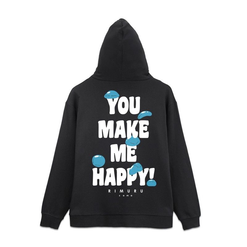 転生したらスライムだった件 みんなのリムル様 ジップパーカー Ver.2.0 ブラック M