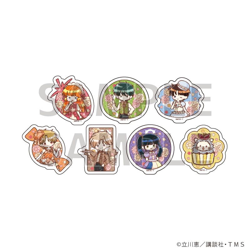 フレークシール(7枚セット)「TVアニメ『怪盗セイント・テール』」02/集合デザイン スイーツドレスver.(グラフアートイラスト)