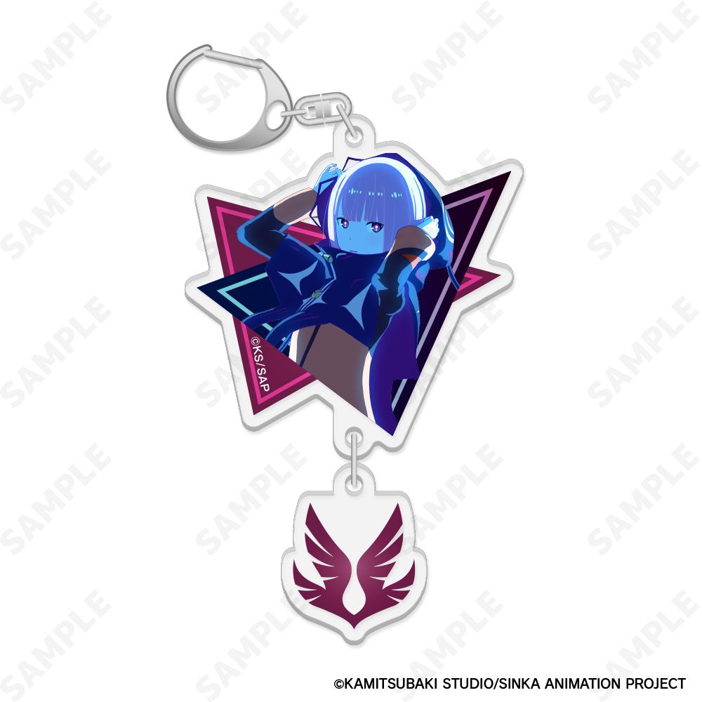 神椿市建設中。 2連アクリルキーホルダー 1 森先化歩[Neon]