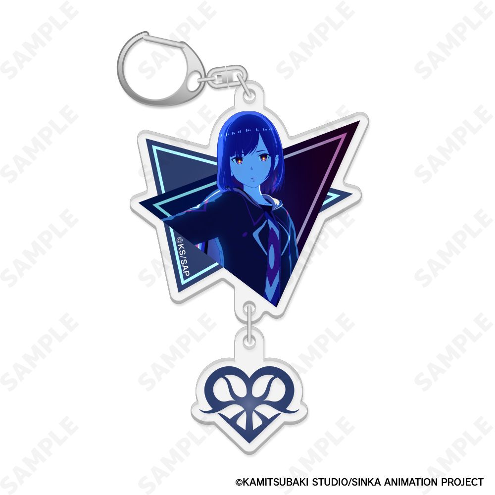 神椿市建設中。 2連アクリルキーホルダー 2 谷置狸眼[Neon]