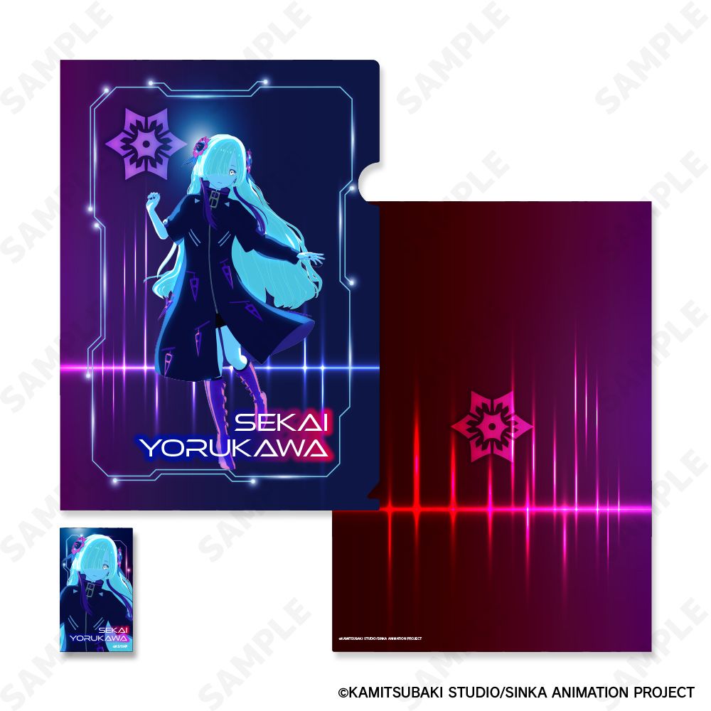 神椿市建設中。 クリアファイル&ステッカーセット 4 夜河世界[Neon]