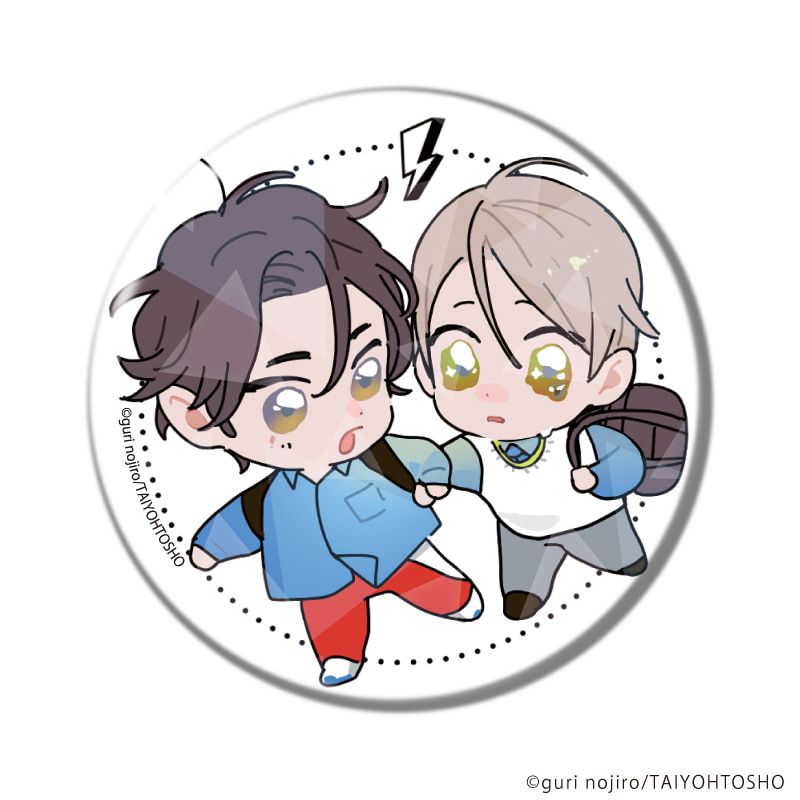 ホログラム缶バッジ(65mm)「野白ぐり A HOLIDAY Picnic Mood」01/ブラインド(8種)(描き下ろしイラスト)