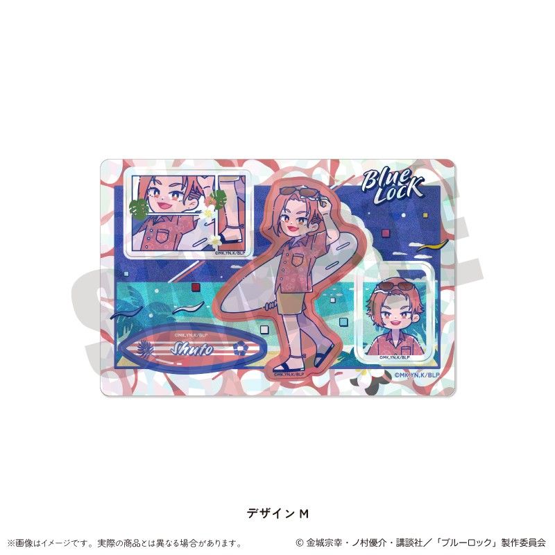 ブルーロック ホログラムステッカーシート にゅーとろ 第2弾 M 閃堂秋人