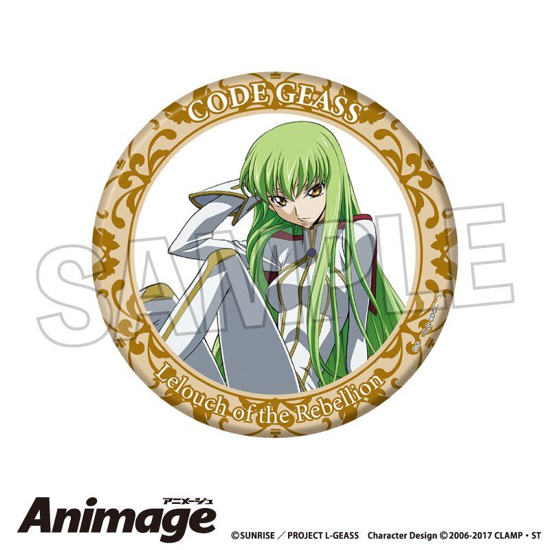 コードギアス反逆のルルーシュ　C.C. 缶バッジ　セット　メイド　ドンキ　猫耳 コードギアス 反逆のルルーシュ「C.C.」缶バッジセット