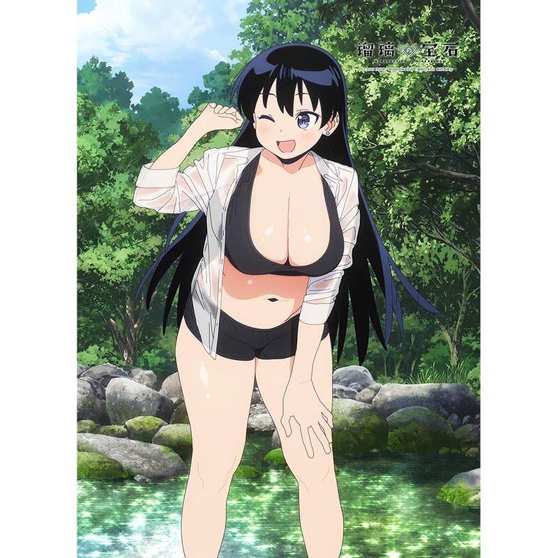 瑠璃の宝石 描き下ろしB2タペストリー 荒砥凪/水遊び Wスエード