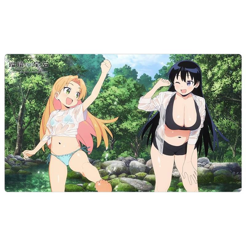 瑠璃の宝石 描き下ろしラバーマット 水遊び