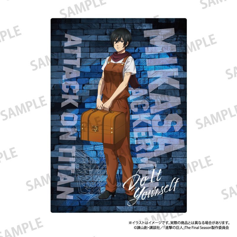 進撃の巨人 ふわふわブランケット ミカサ・アッカーマン(DIY)