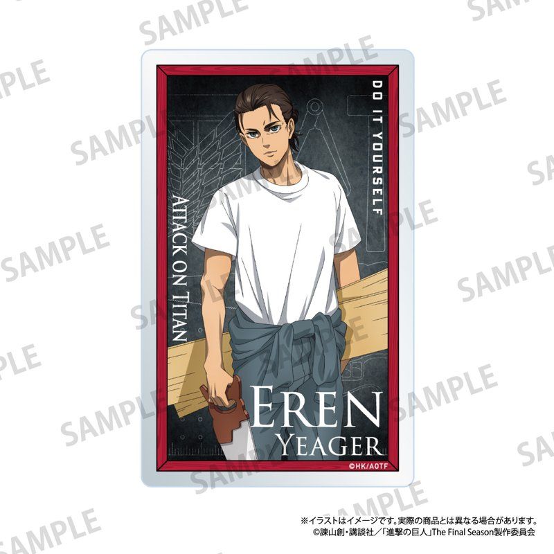 進撃の巨人 アクリルカード エレン・イェーガー(DIY)