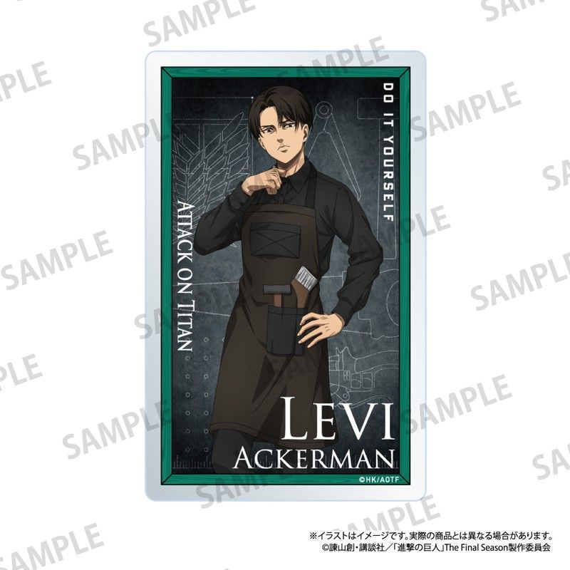 進撃の巨人 アクリルカード リヴァイ・アッカーマン(DIY)