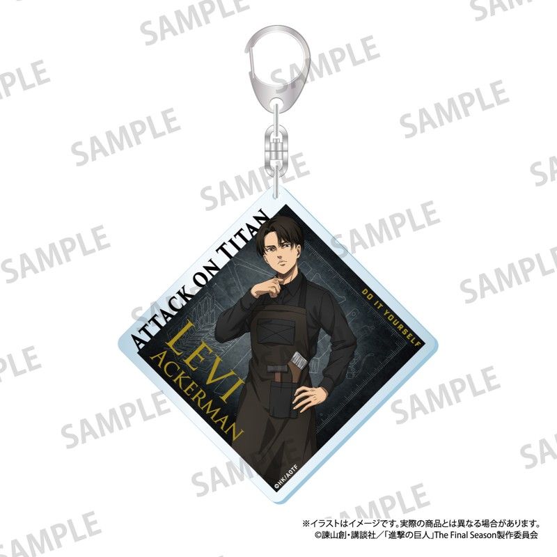 進撃の巨人 アクリルキーホルダー リヴァイ・アッカーマン(DIY)