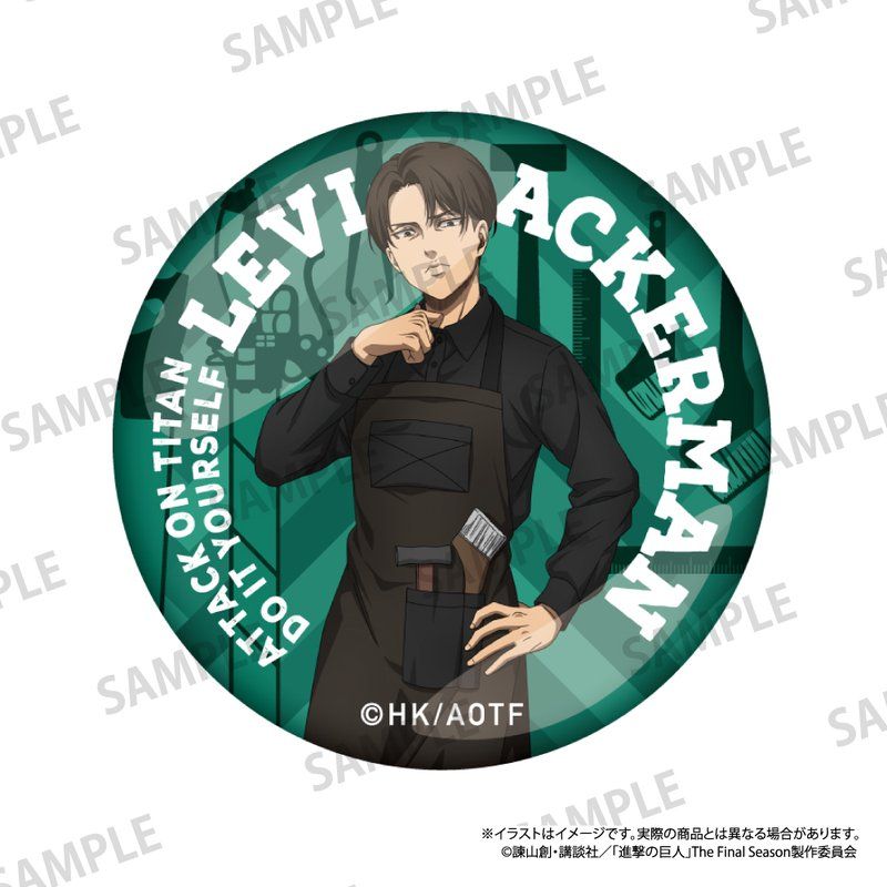 進撃の巨人 ガラスマグネット リヴァイ・アッカーマン(DIY)