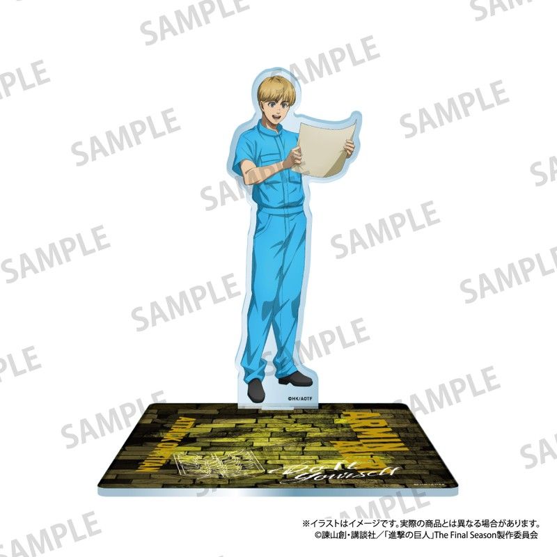 進撃の巨人 キャラ付きアクリルコースター アルミン・アルレルト(DIY)