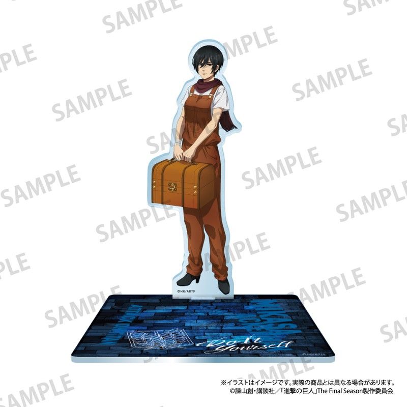 進撃の巨人 キャラ付きアクリルコースター ミカサ・アッカーマン(DIY)