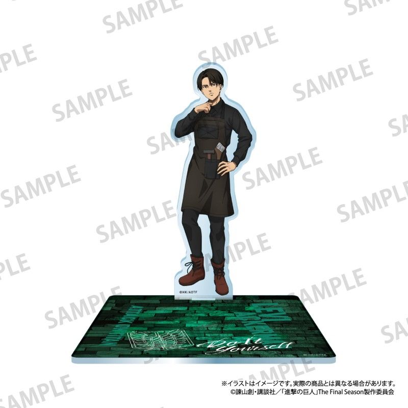 進撃の巨人 キャラ付きアクリルコースター リヴァイ・アッカーマン(DIY)