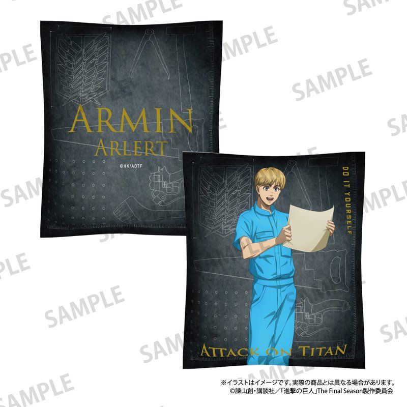 進撃の巨人 クッション アルミン・アルレルト(DIY)