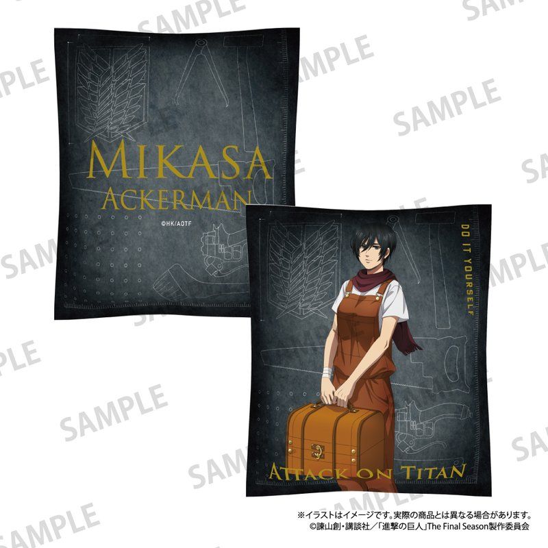進撃の巨人 クッション ミカサ・アッカーマン(DIY)