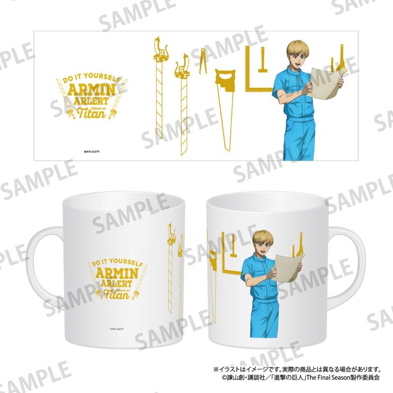 進撃の巨人 フルカラーマグカップ アルミン・アルレルト(DIY)