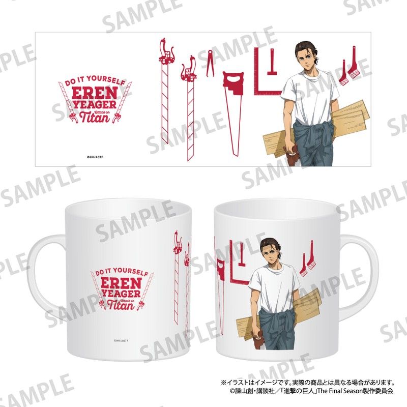 進撃の巨人 フルカラーマグカップ エレン・イェーガー(DIY)