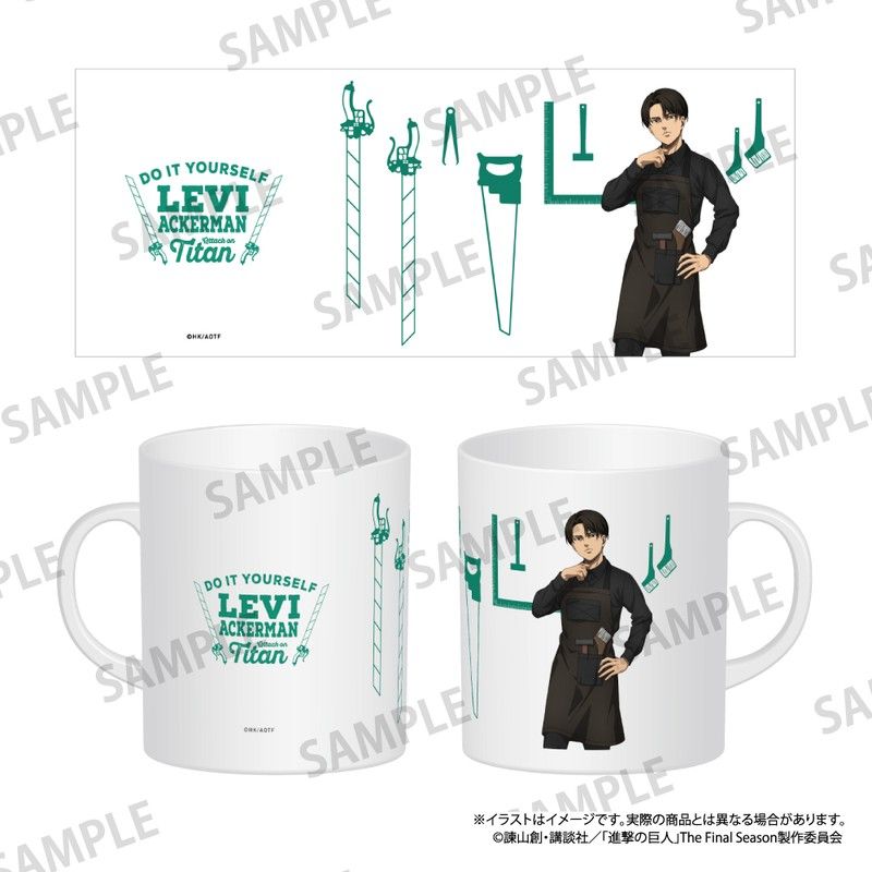 進撃の巨人 フルカラーマグカップ リヴァイ・アッカーマン(DIY)