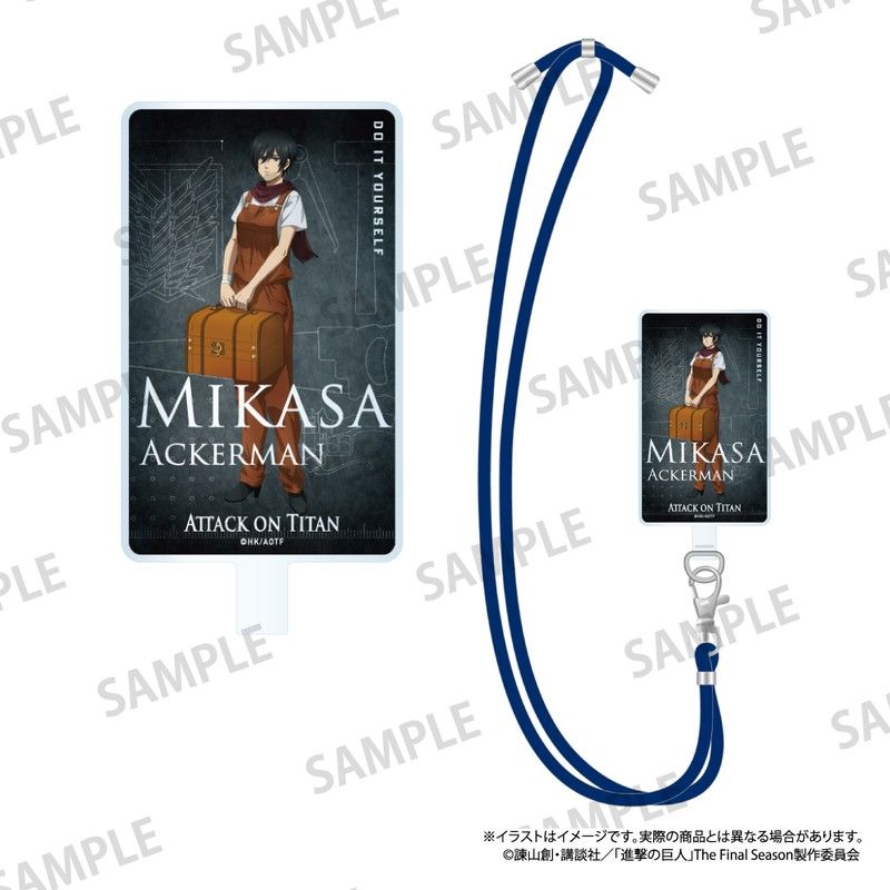 進撃の巨人　ミカサ・アッカーマン　ラバーストラップ ストラップ(キャラクター) ミカサ・アッカーマン(幼少期ver