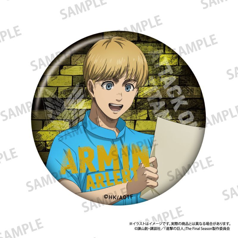 アルミン・アルレルト 進撃の巨人 缶バッジ 纏め 進撃の巨人 丸缶バッジ アルミン・アルレルト(DIY)｜アニメ