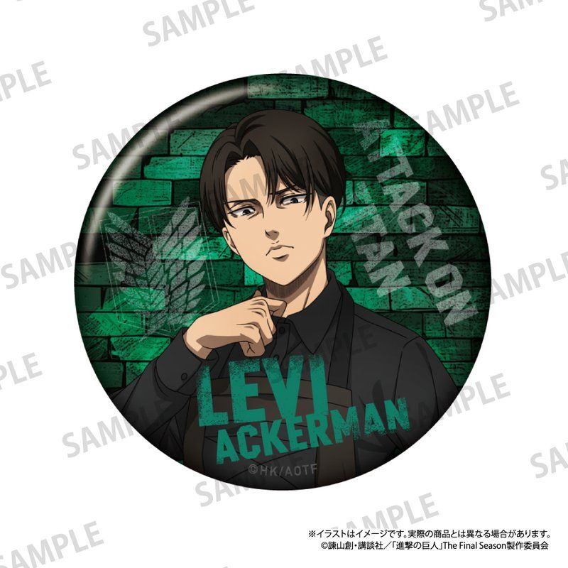 進撃の巨人 丸缶バッジ リヴァイ・アッカーマン(DIY)｜アニメ
