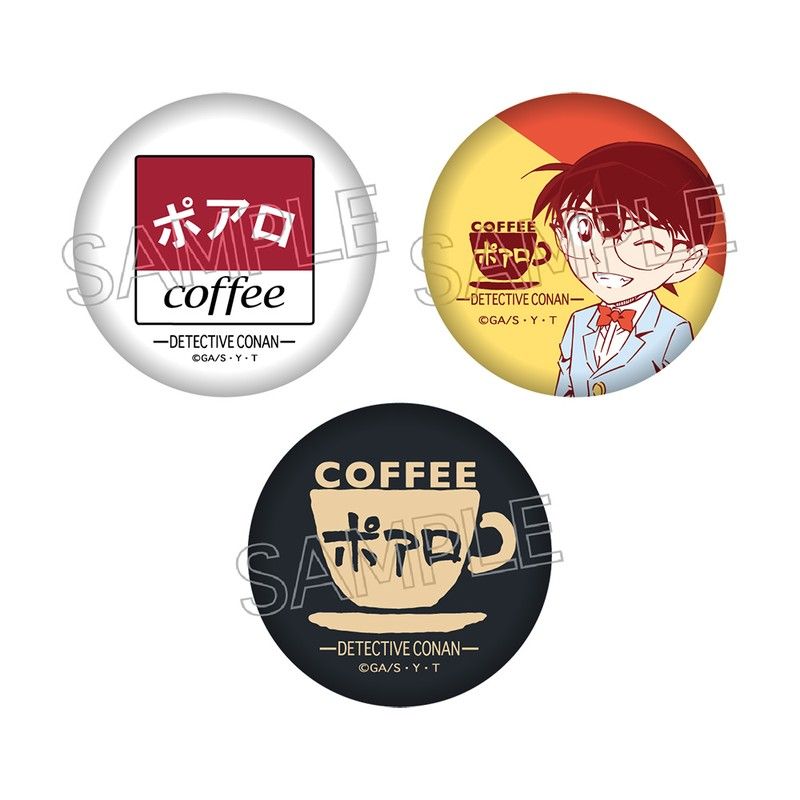 名探偵コナン 喫茶ポアロシリーズ ミニ缶バッジセット 江戸川