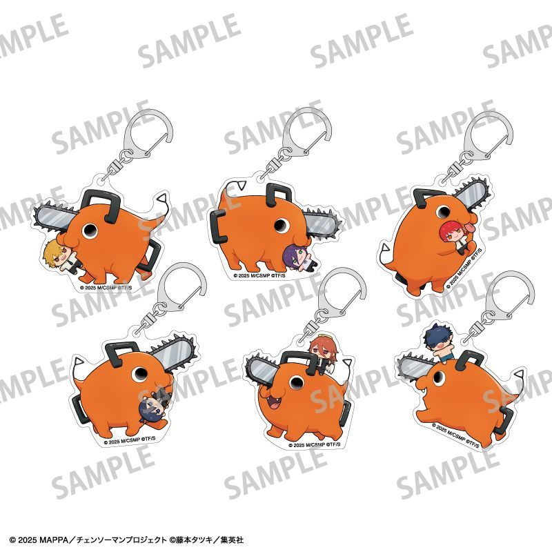 チェンソーマン おっこち もってくてく イトーヨーカドー アクリルキーホルダー 劇場版 チェンソーマン レゼ篇 トレーディングアクリル