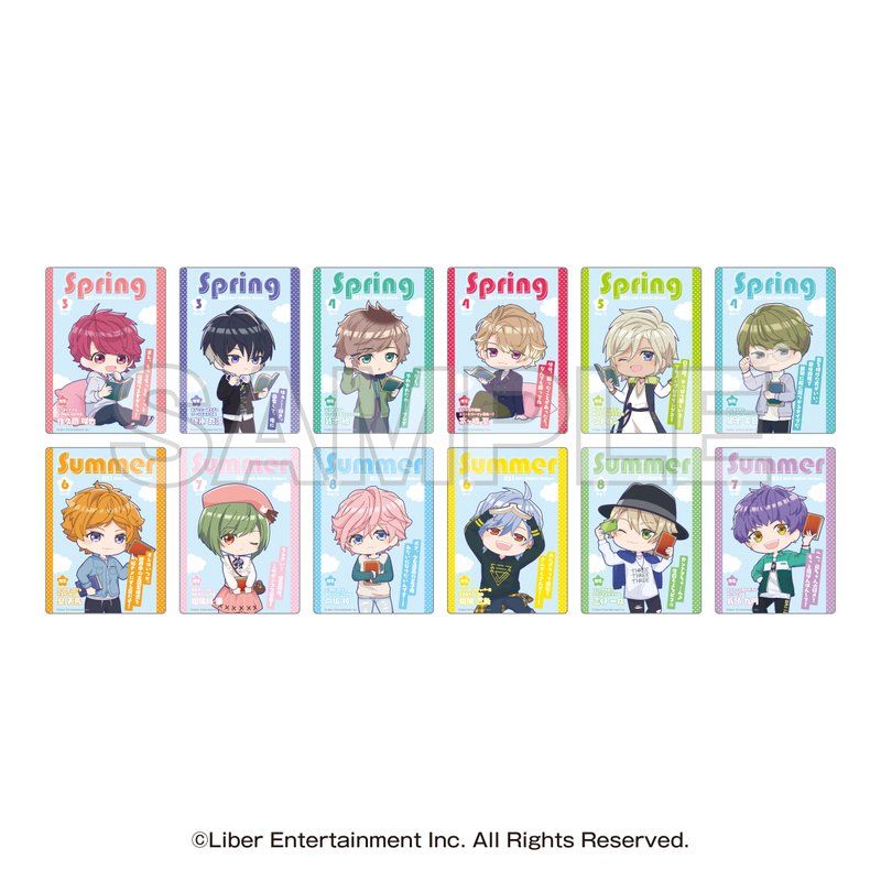 A3! 書店コラボキャンペーン トレーディング雑誌風クリアカード 春組・夏組