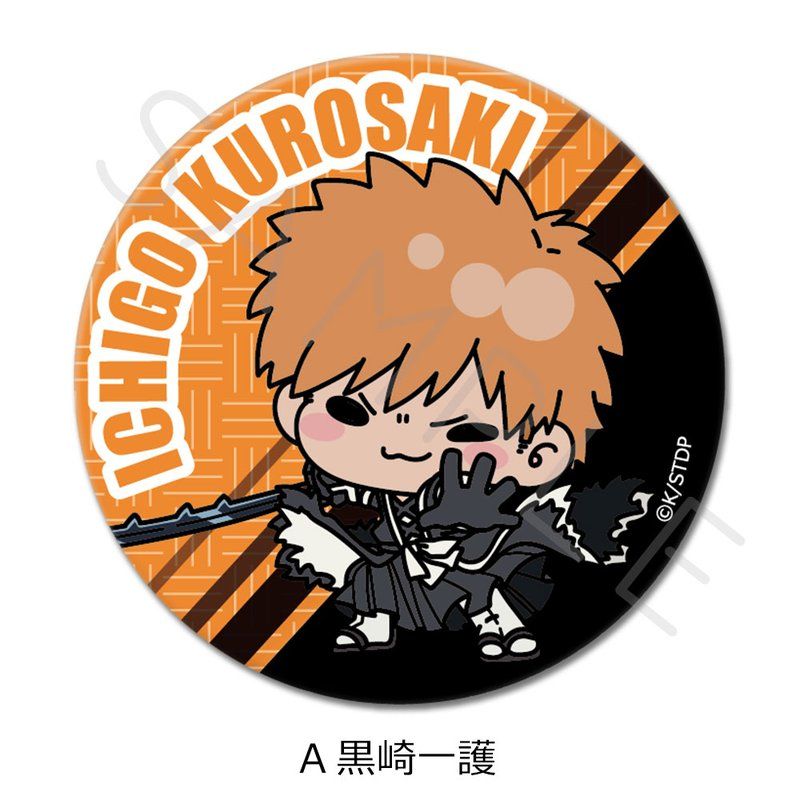 BLEACH 千年血戦篇 丸形缶バッジ(57mm) A 黒崎一護
