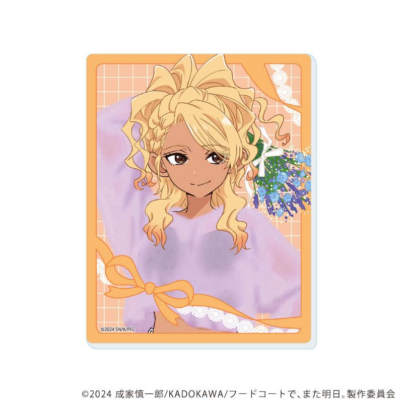 アクリルカード「TVアニメ『フードコートで、また明日。』」01/ラベンダーver. コンプリートセット(全5種)(公式&描き下ろしイラスト)