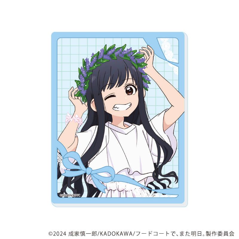 アクリルカード「TVアニメ『フードコートで、また明日。』」01/ラベンダーver. コンプリートセット(全5種)(公式&描き下ろしイラスト)