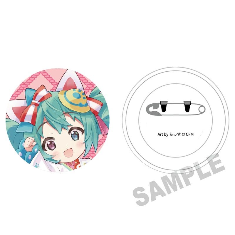 初音ミク （京都ver.）缶バッジB Illustration 藤実なんな 新品 初音ミク Happy 16th Birthday - Dear Creators - ぷにぷに缶