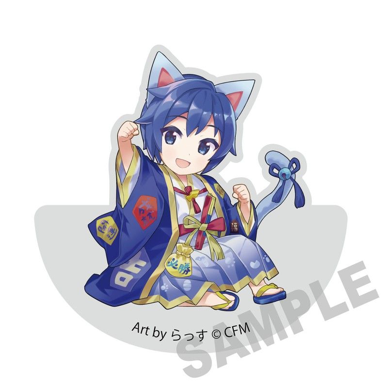 初音ミク×招き猫 ゆらゆらアクリルブロック KAITO Art by らっす