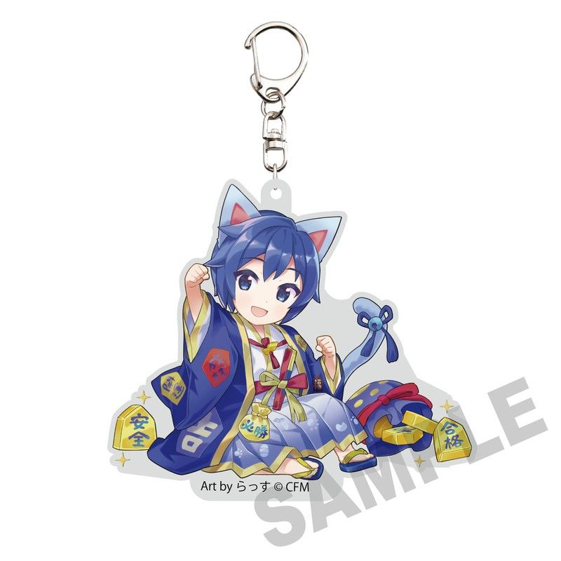 初音ミク×招き猫 ダイカットアクリルキーホルダー KAITO Art by らっす
