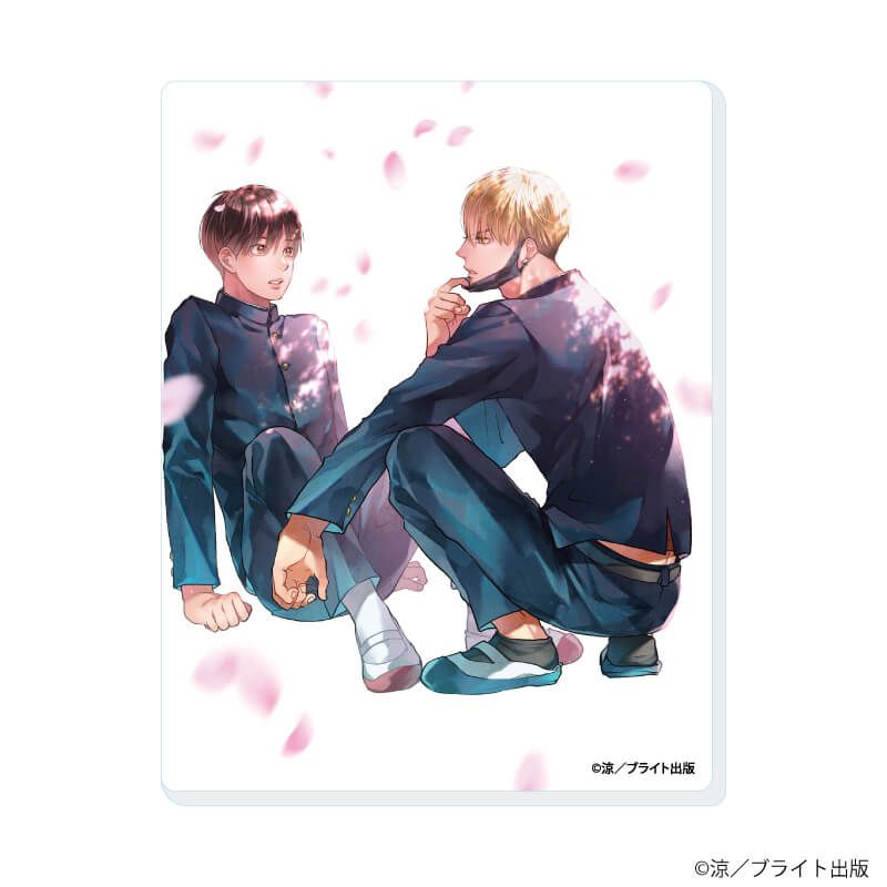 アクリルカード「鮫は桜に恋をする」01/ブラインド(6種)(公式&描き下ろしイラスト)