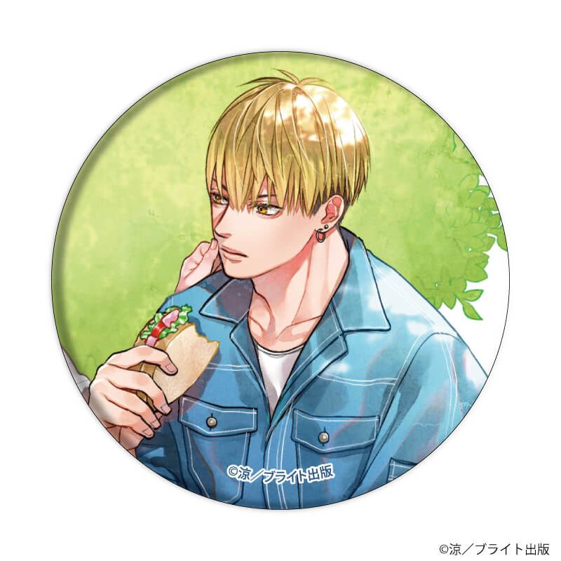 缶バッジ「鮫は桜に恋をする」01/ブラインド(6種)(公式&描き下ろしイラスト)