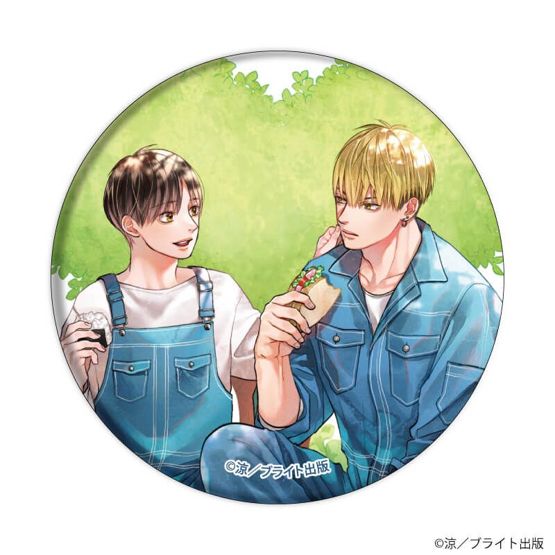 缶バッジ「鮫は桜に恋をする」01/ブラインド(6種)(公式&描き下ろしイラスト)