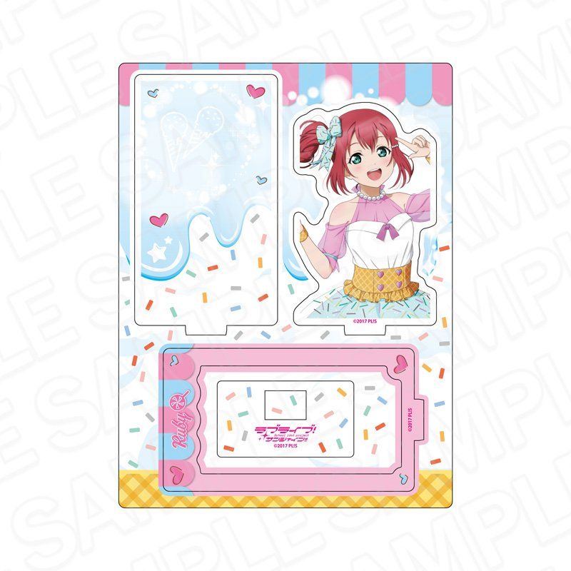 ラブライブ!サンシャイン!! レイヤーアクリルスタンド 黒澤ルビィ Cafe party Ver.