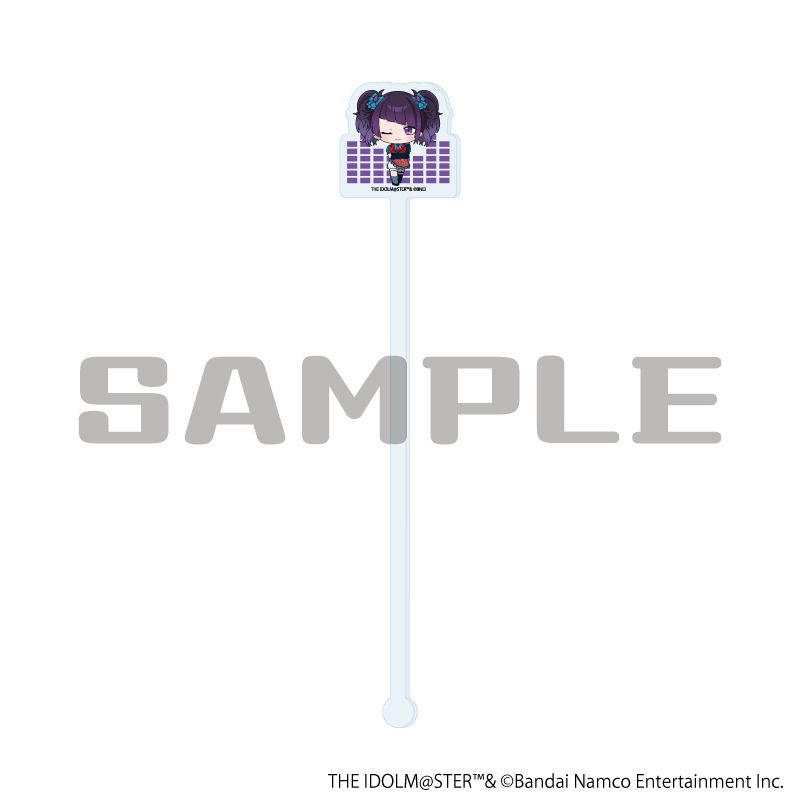 マドラー風スティック「アイドルマスター シャイニーカラーズ」05/田中摩美々 オリジナル衣装ver.(ミニキャライラスト)