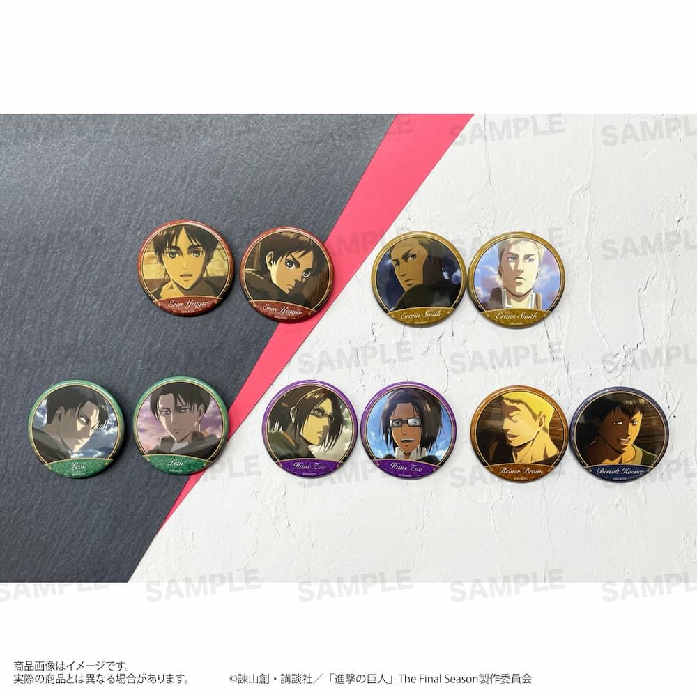 TVアニメ『進撃の巨人』缶バッジセット ハンジ｜アニメ