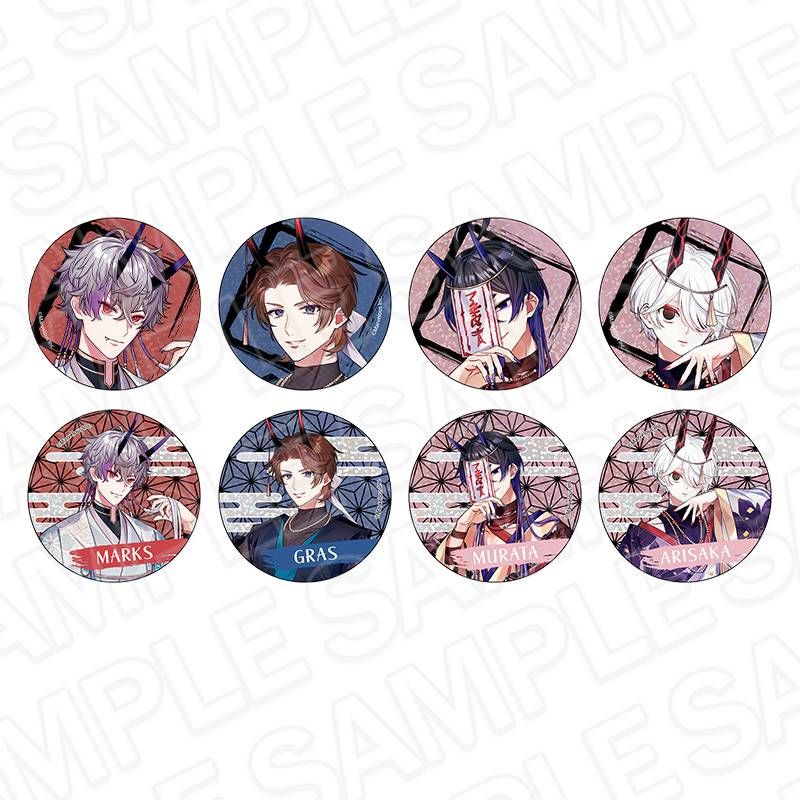 千銃士:Rhodoknight ホログラムカンバッジ 鬼銃士Ver.