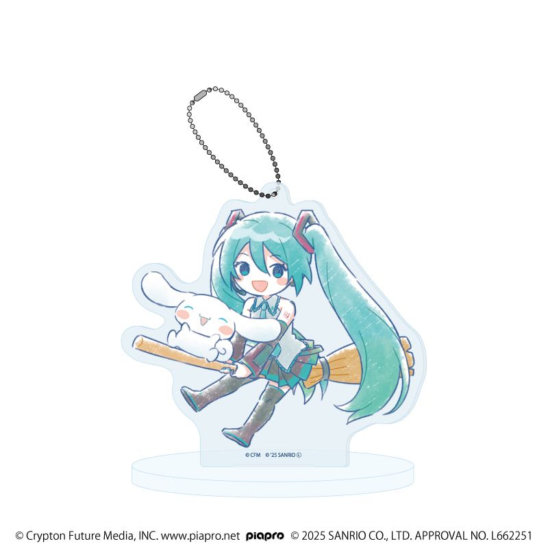 アクリルスタンドキーホルダー「初音ミク×シナモロール」26/(グラフアートイラスト)