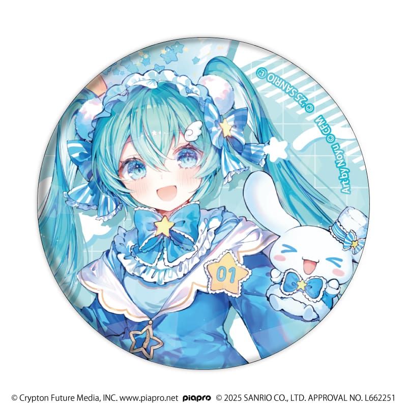 激レア　初音ミクの消失　ホログラム　缶バッジ ホログラム缶バッジ(57mm)「初音ミク×シナモロール」02