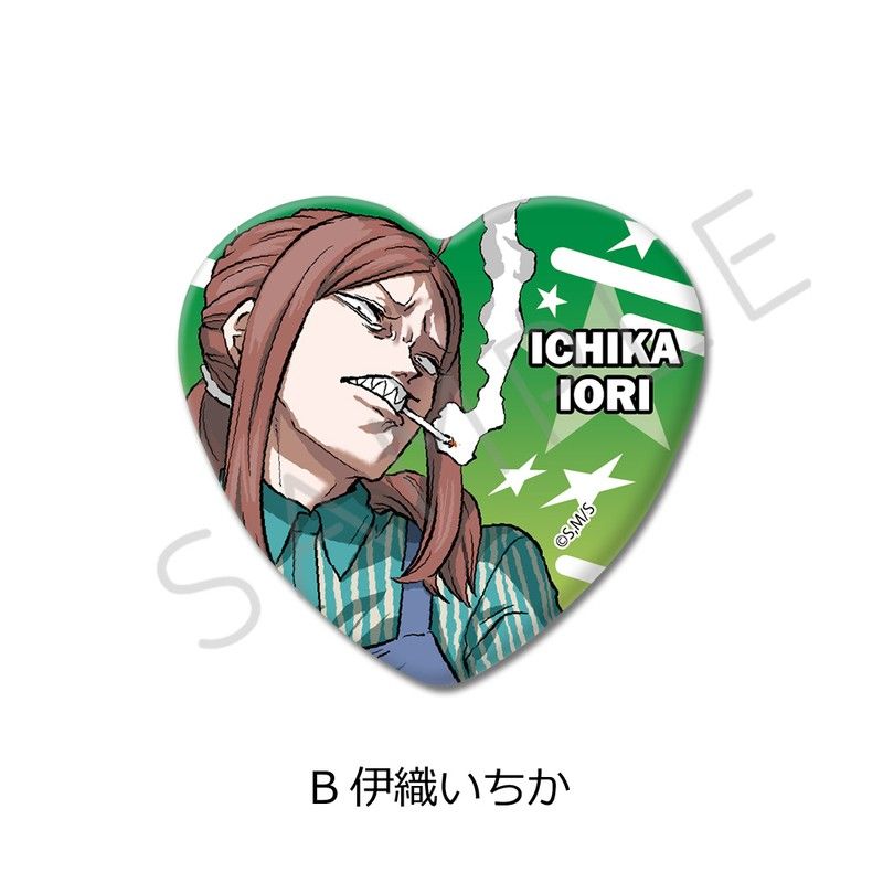 一勝千金 ハート型缶バッジ B 伊織いちか｜アニメ・キャラクター