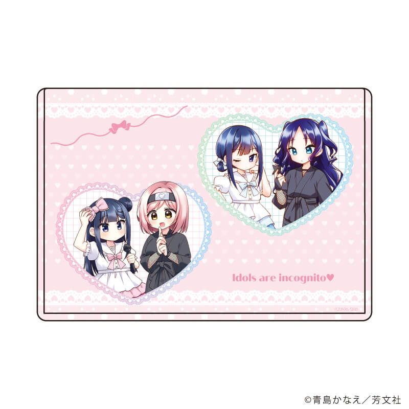 キャラクリアケース「アイドルはお忍びchu♡」02/一花&芙蓉&紗鳥&木槿(公式イラスト)